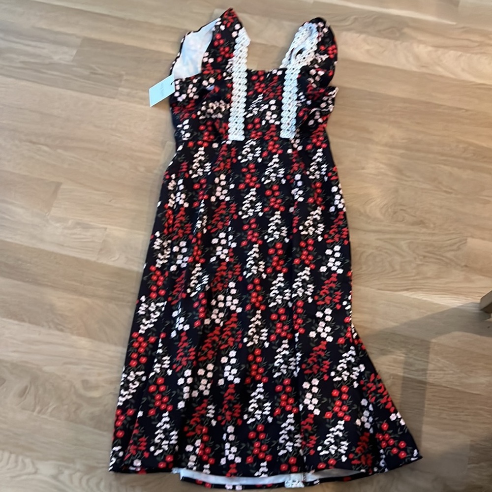 Few Moda New Poppy Floral Dress Medium - Picture 7 of 8